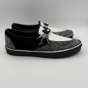 Vans Classic Slip-On () Jack/Nightmare Black White Men's Shoes 9.5 Women